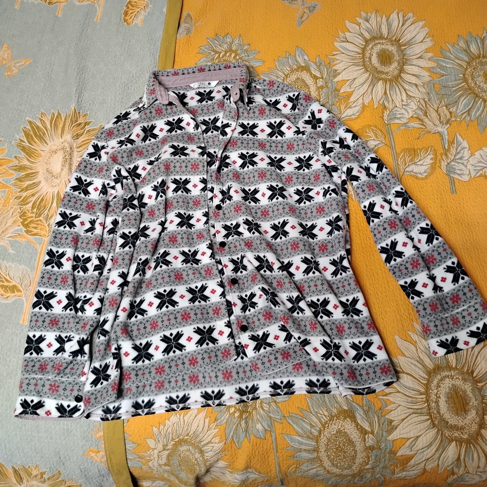 Riders By Lee Long Sleeve Button Up Shirt Size L